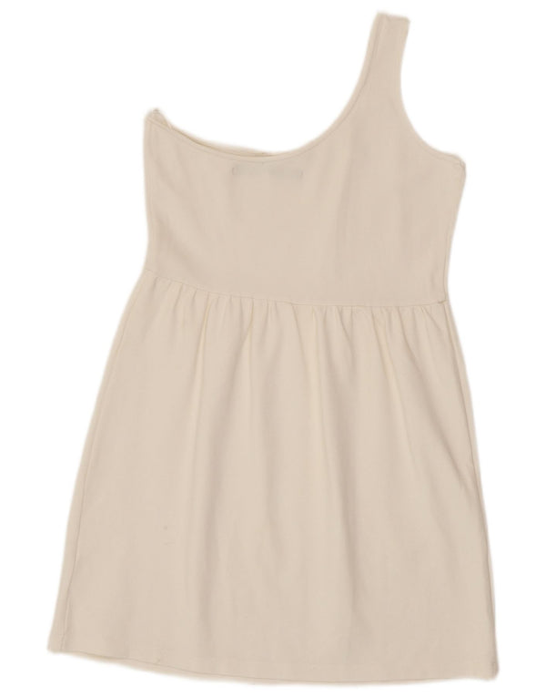 Zara Womens Trafaluc One Shoulder Dress UK 12 Medium White