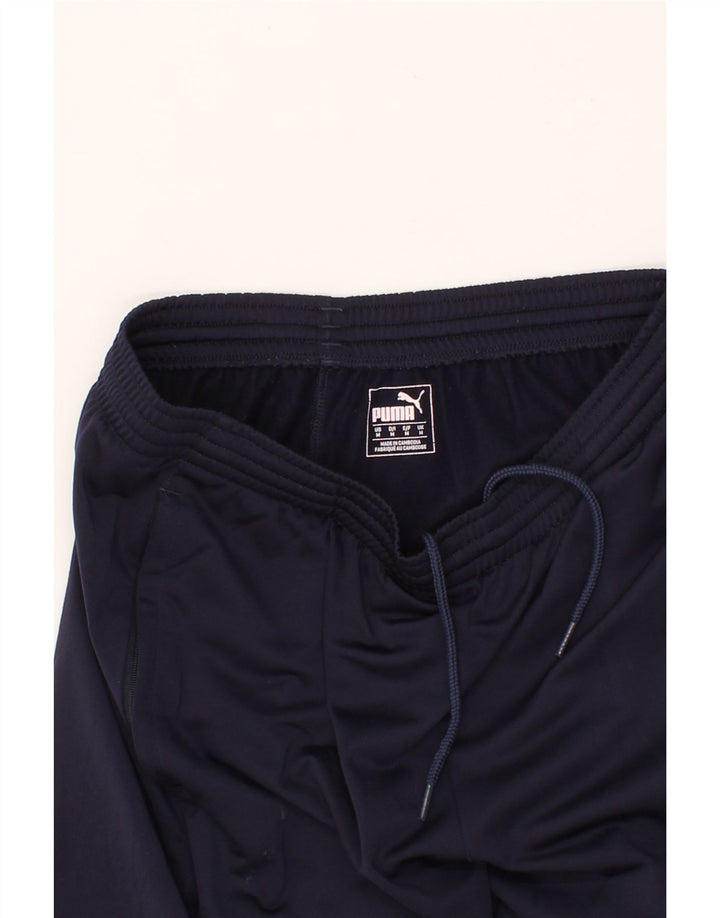 PUMA Mens Bermuda Sport Shorts Medium Navy Blue Polyester Vintage Puma and Second-Hand Puma from Messina Hembry 