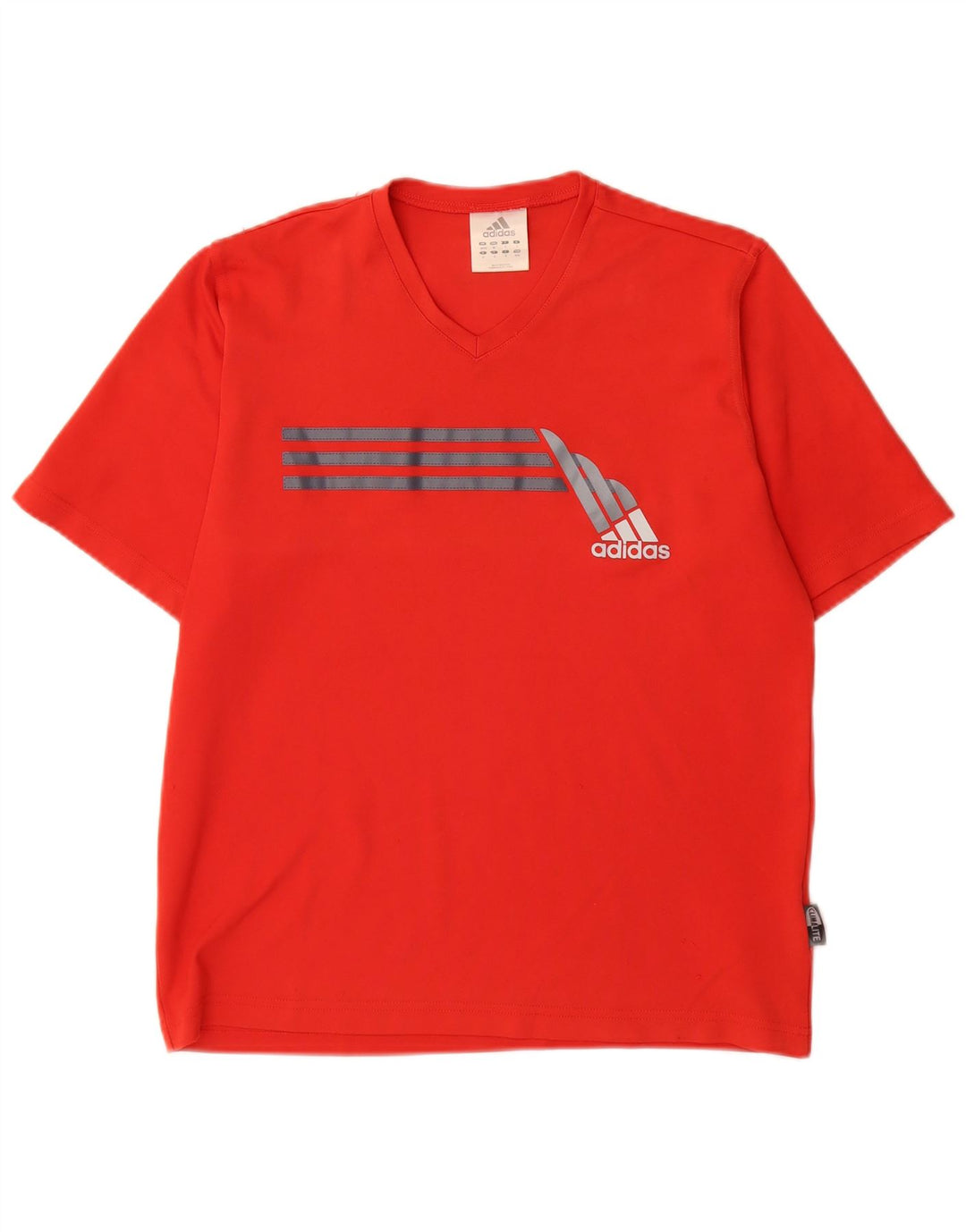 Adidas Hommes Climalite T-Shirt Top UK 40/42 Rouge Moyen Polyester