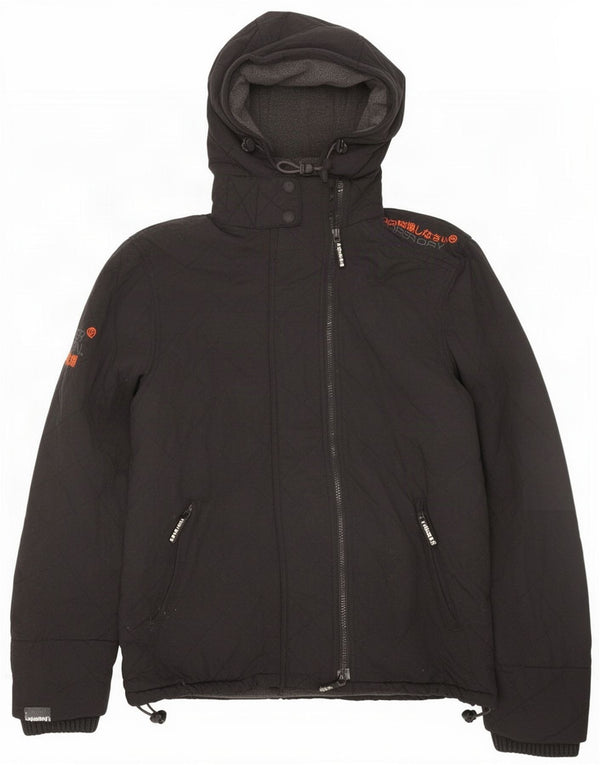 Superdry Veste coupe-vent graphique The Windcheater pour homme UK 40 Large Noir