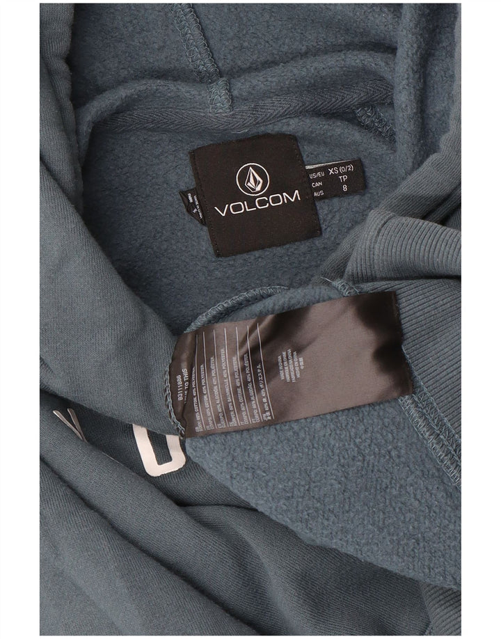 VOLCOM Pull à capuche graphique pour garçon 7-8 ans XS Gris Coton