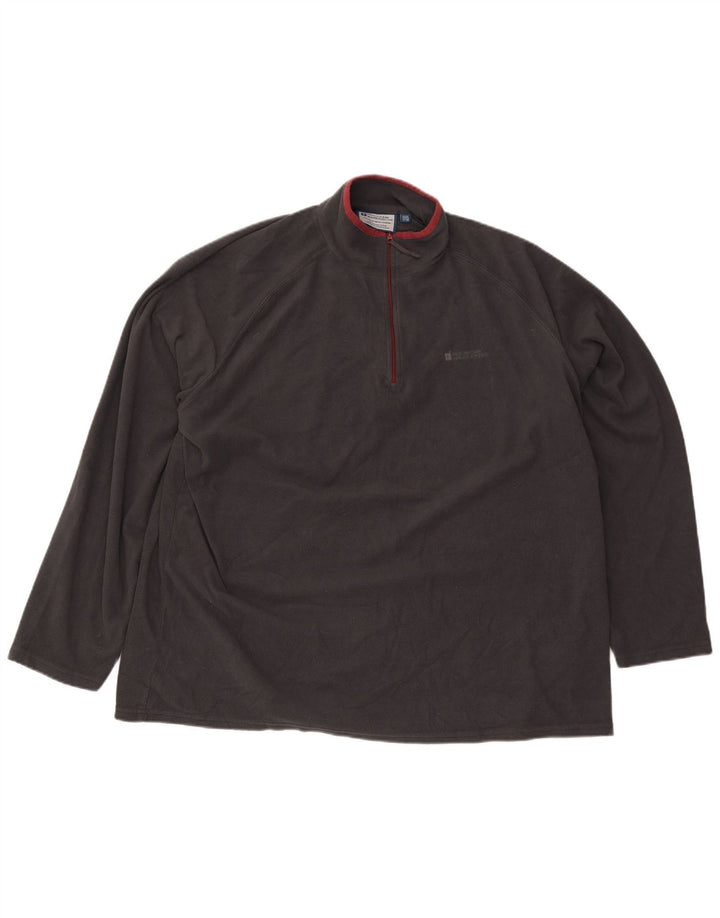 Mountain Warehouse Pull polaire à col zippé pour homme 3XL Gris Polyester