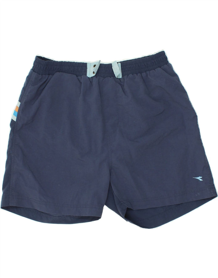 DIADORA Short de Bain Homme Large Bleu Marine Rayé Polyamide