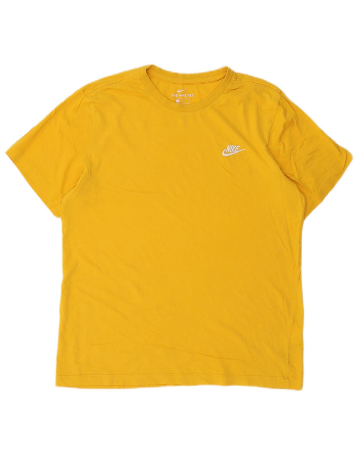 Nike T-Shirt Homme Coton Jaune Moyen
