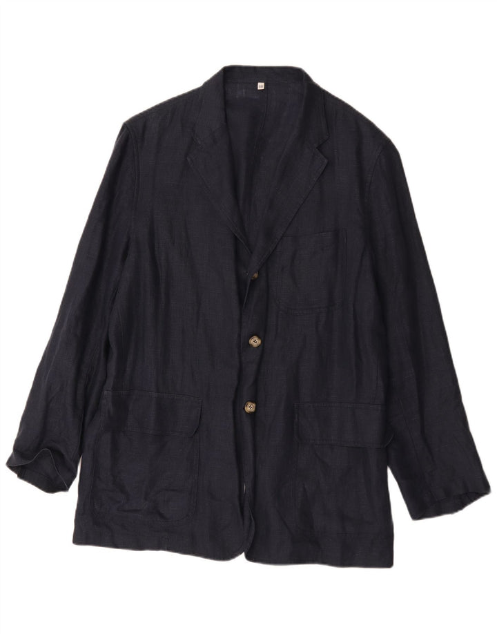 Boggi Veste Blazer 3 Boutons Homme IT 50 Large Bleu Marine