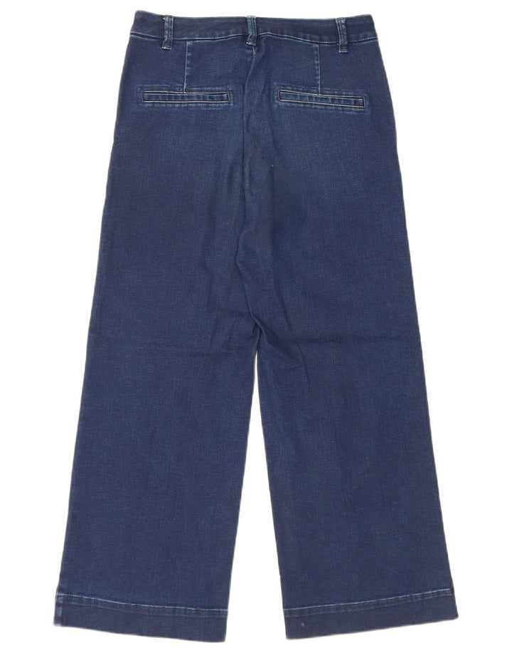 Massimo Dutti Jean court large pour femme W26 L23 Bleu