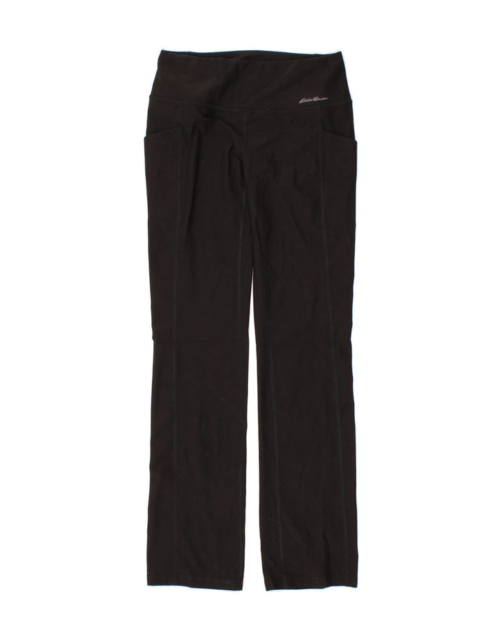 EDDIE BAUER Womens Tracksuit Trousers UK 8 Small  Black Polyester Vintage Eddie Bauer and Second-Hand Eddie Bauer from Messina Hembry 