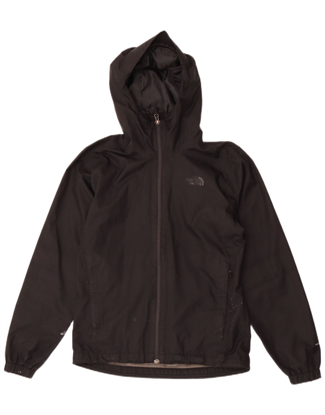 The North Face Veste de pluie à capuche pour homme UK 36 Small Noir Polyester