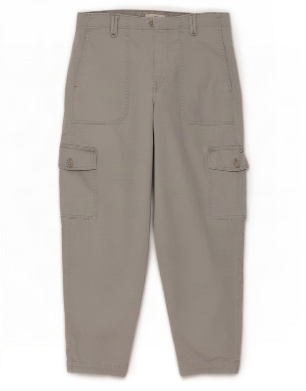 Marks & Spencer Pantalon cargo court pour femme UK 14 Medium W30 L25 Gris