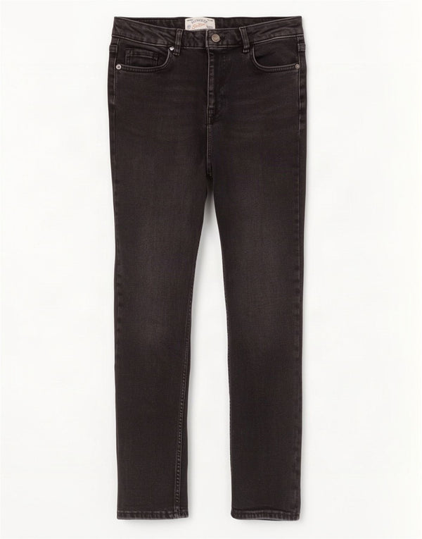 Fat Face Jean skinny Girlfriend pour femme UK 10 Small W28 L28 Coton noir