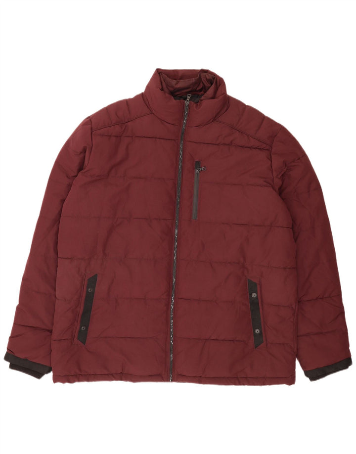 Marks & Spencer Veste matelassée pour homme UK 46 3XL Bordeaux Polyester Moderne