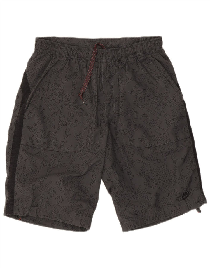 Nike Short de sport pour homme Gris moyen Polyester géométrique