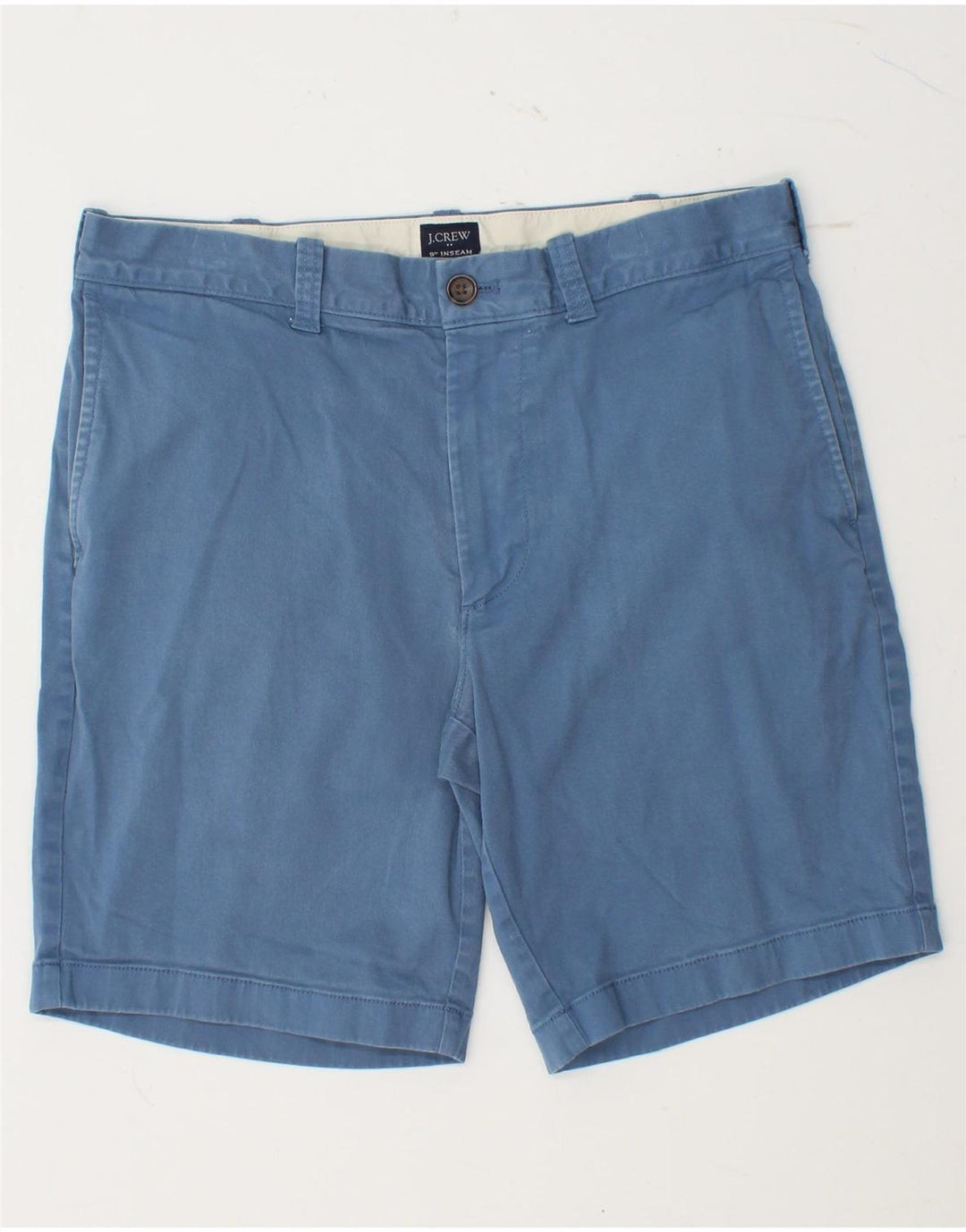 J. CREW Short Chino Homme W31 Coton Bleu Moyen