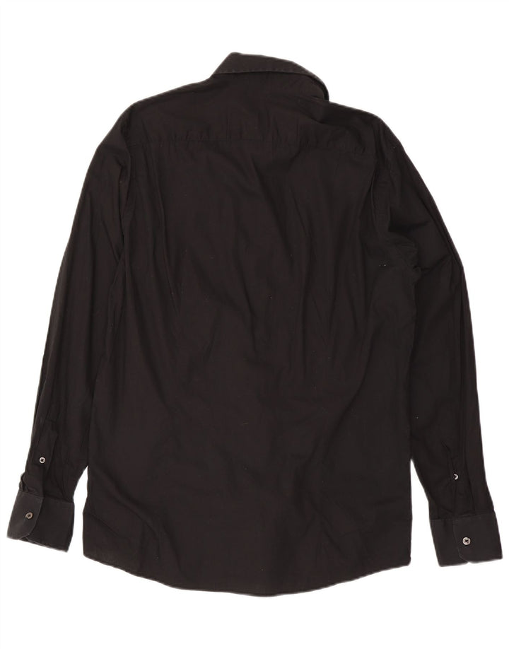 Benetton Chemise Homme Large Noir Coton