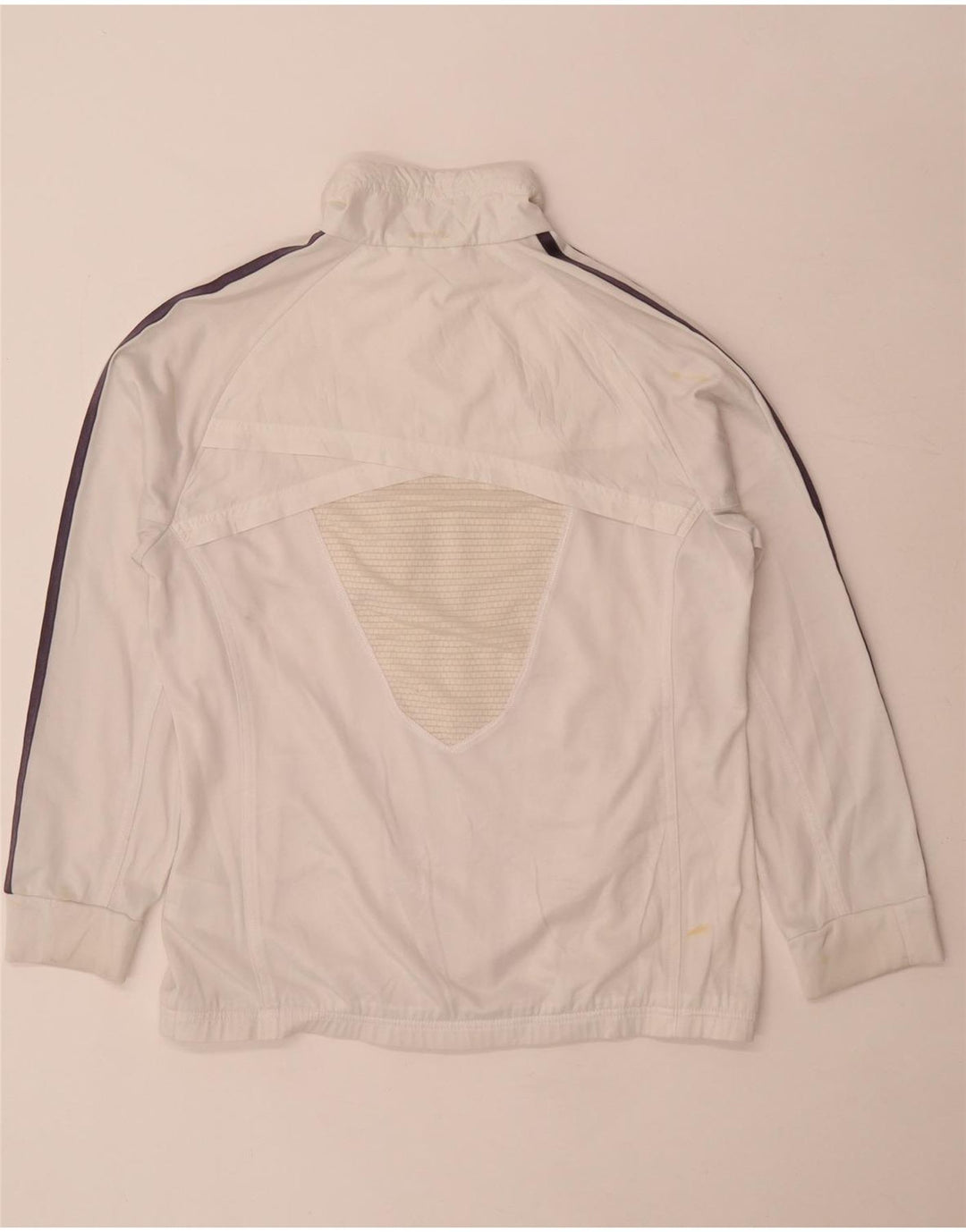 Adidas Climalite Survêtement Top Veste UK 14 Grand Blanc Polyester