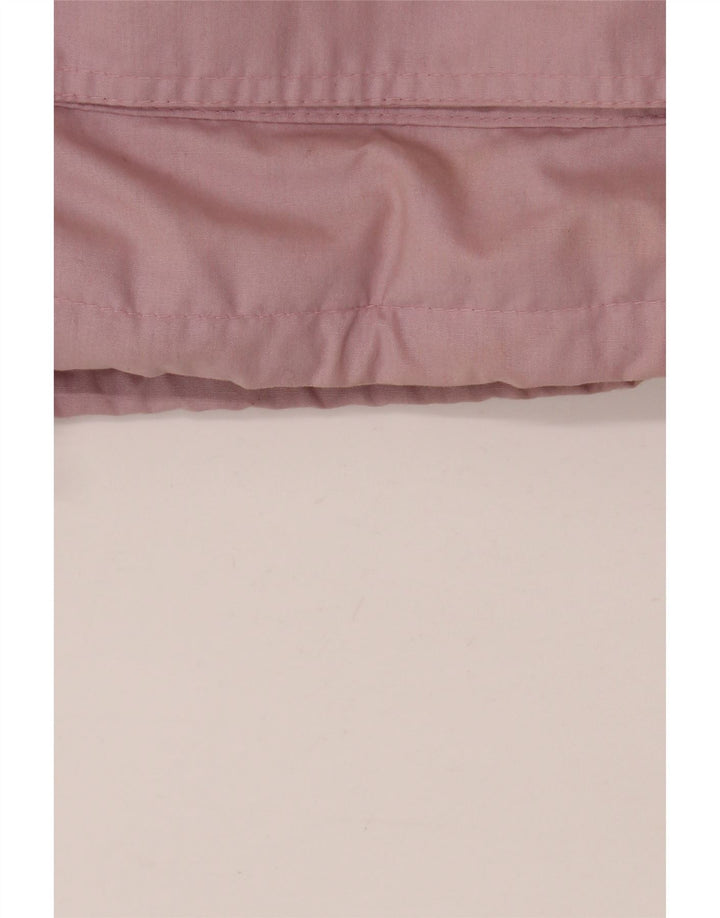 vintage Femme Coupe-vent surdimensionné Manteau IT 36/38 XS Rose Polyester