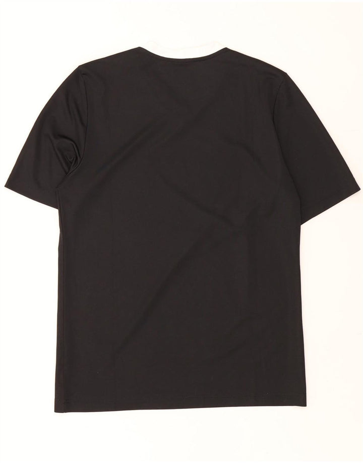 ADIDAS Filles Aeroready T-Shirt Top 15-16 ans Noir Colourblock Polyester