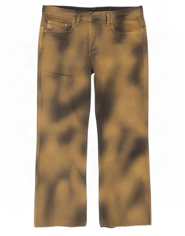 Diesel Jean large pour homme W32 L29 en coton tie-dye marron