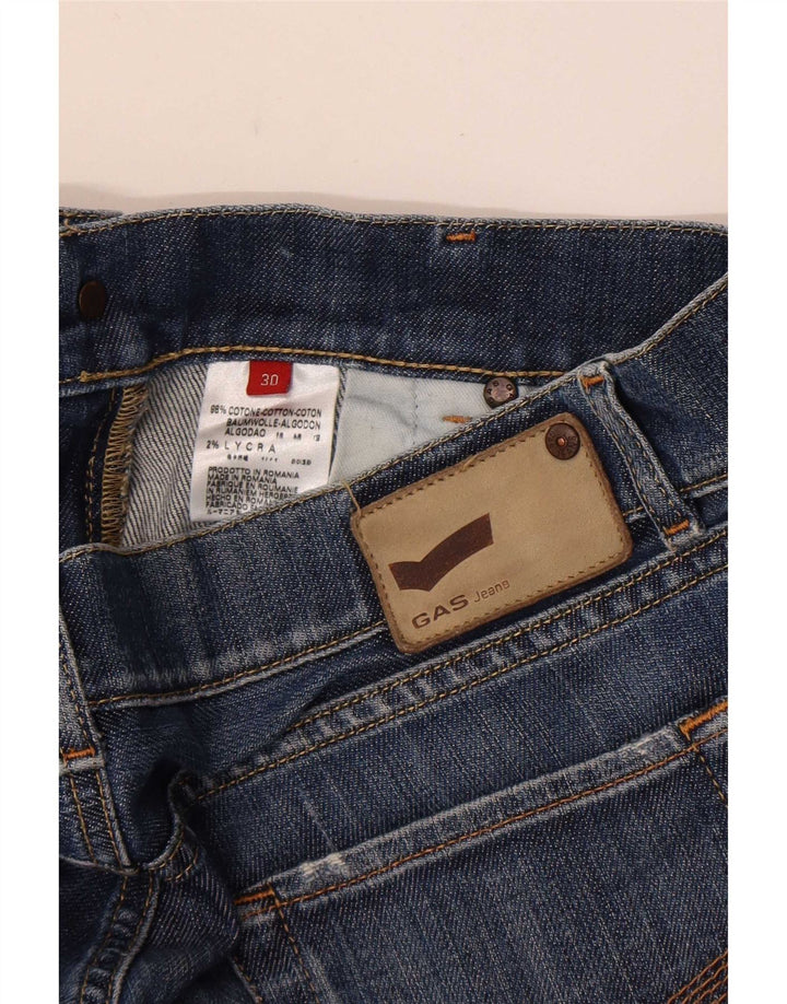 Gas Jean Bootcut Femme W30 L32 Bleu Coton