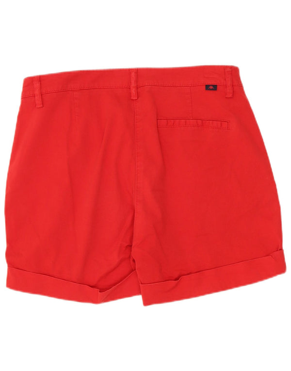 Short chino Kappa pour femme Perfect Fit IT 44 Medium W30 Rouge Coton