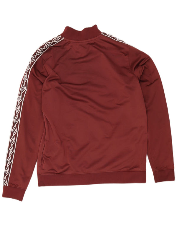 Umbro Veste de survêtement graphique pour femme UK 16 Large Bordeaux Polyester