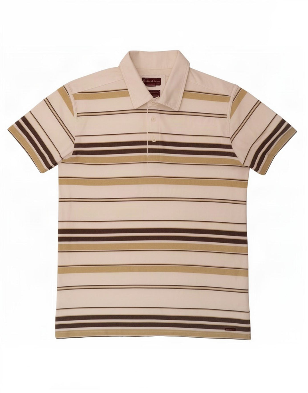 Marlboro Classics Polo Homme XL Blanc Rayé Coton