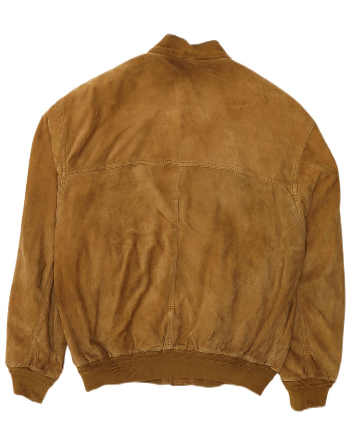 Scout Veste bomber en daim pour homme UK 40 Large Beige