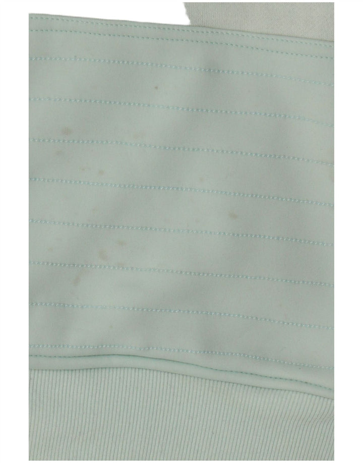 VOLCOM Pull à capuche à col zippé pour femme UK 12 Coton vert moyen