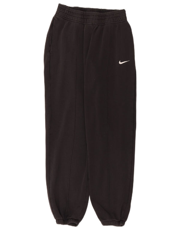 Nike Pantalon de survêtement coupe ample pour femme UK 10 Petit coton noir