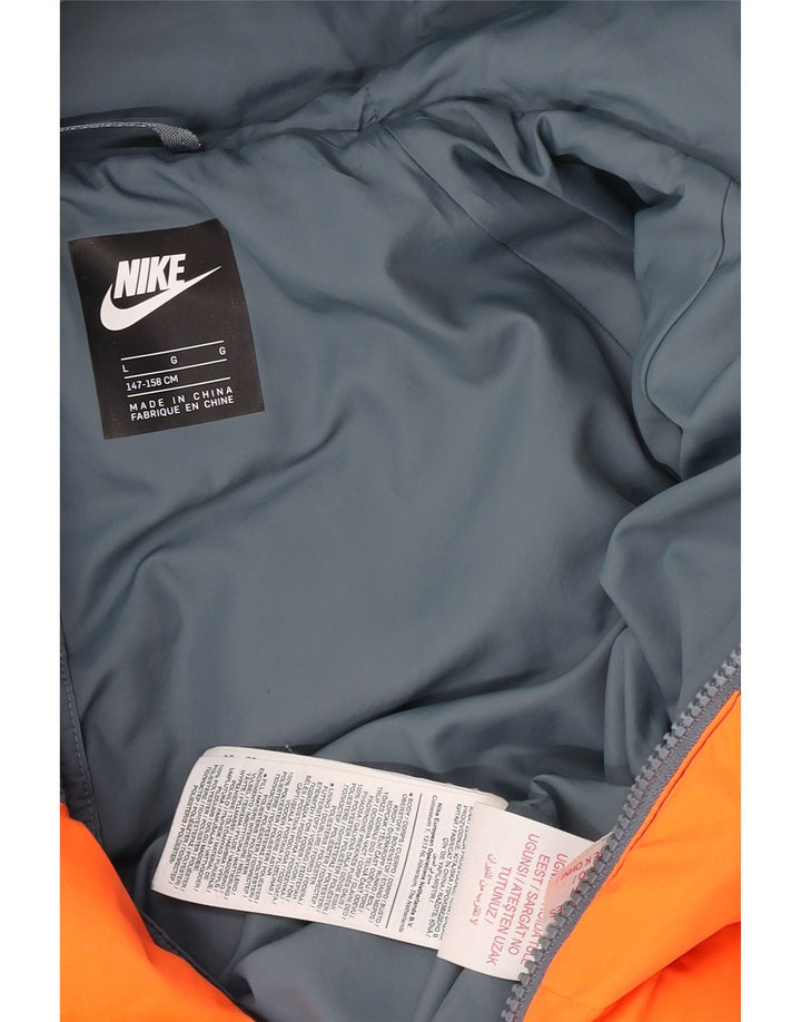 Nike Veste matelassée à capuche pour garçon 12-13 ans Bleu marine Taille L