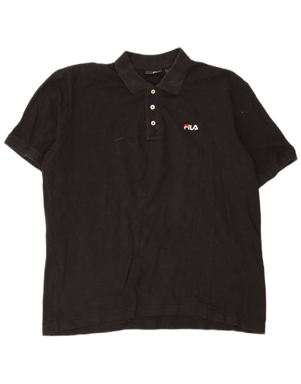 Fila Polo Homme XL Noir Coton
