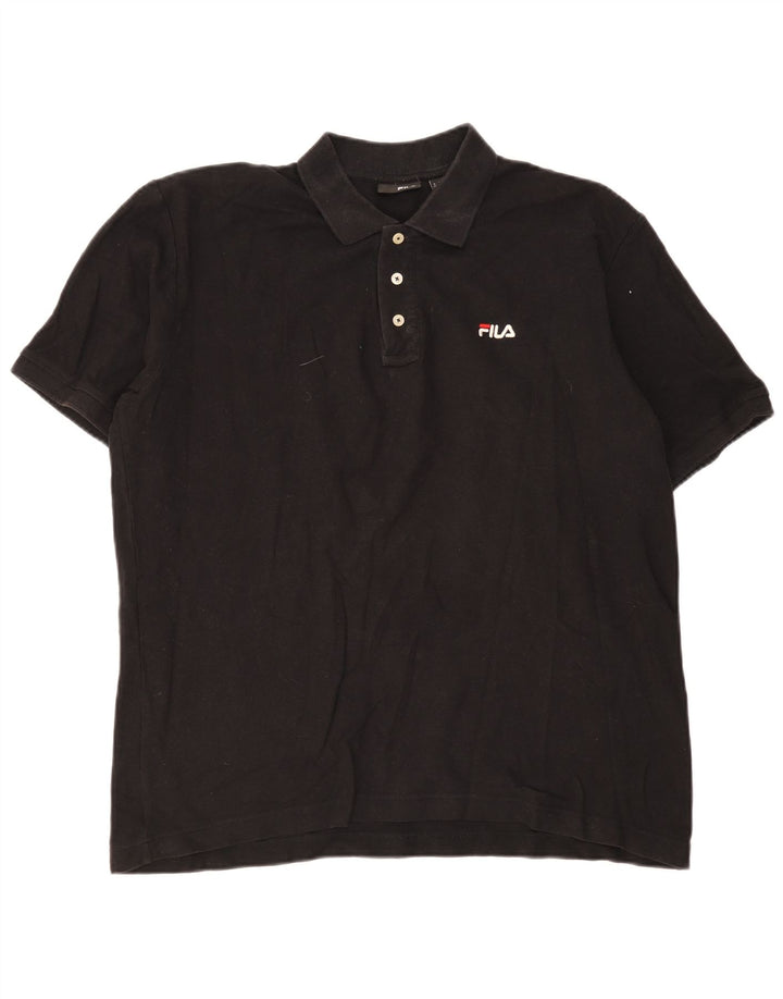 Fila Polo Homme XL Noir Coton