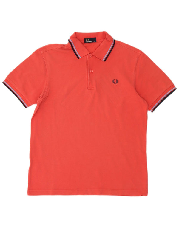 Fred Perry Polo Homme Rouge Moyen Rayé Coton