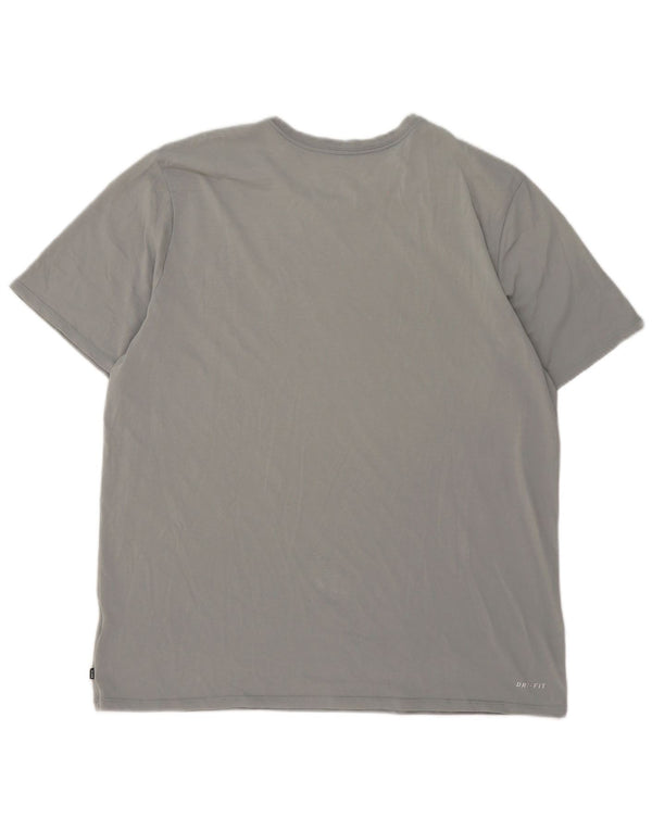 Nike T-shirt graphique coupe athlétique pour homme 2XL Gris moucheté