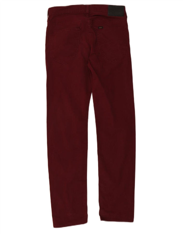 LEE Jean slim Daren pour homme en coton bordeaux W30 L32