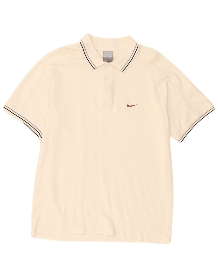 Nike Polo Homme UK 39/41 Blanc Moyen