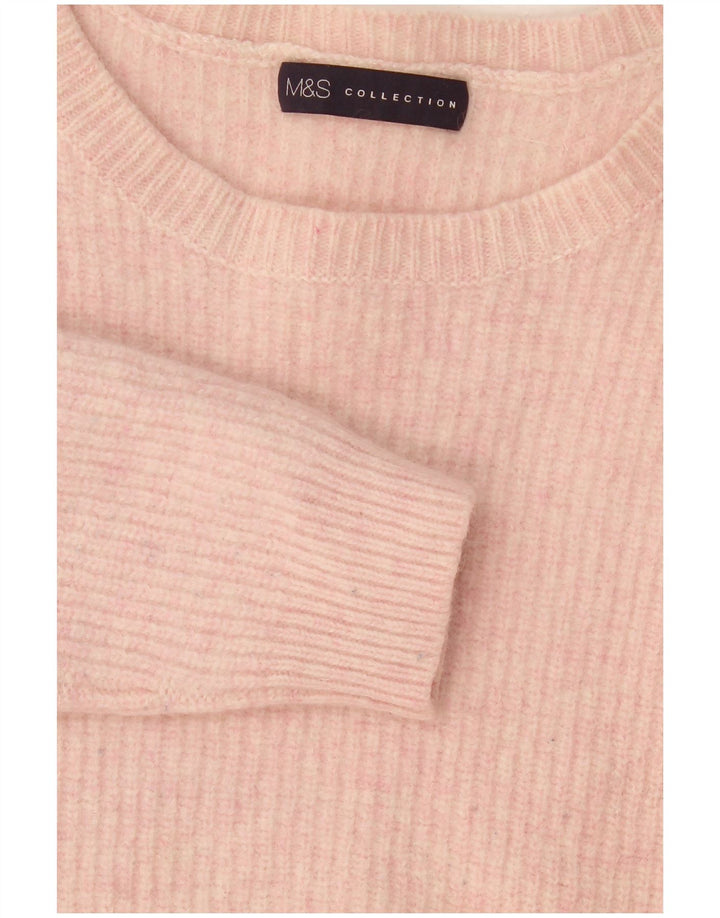 Marks & Spencer Pull col bateau pour femme UK 14 Rose moyen