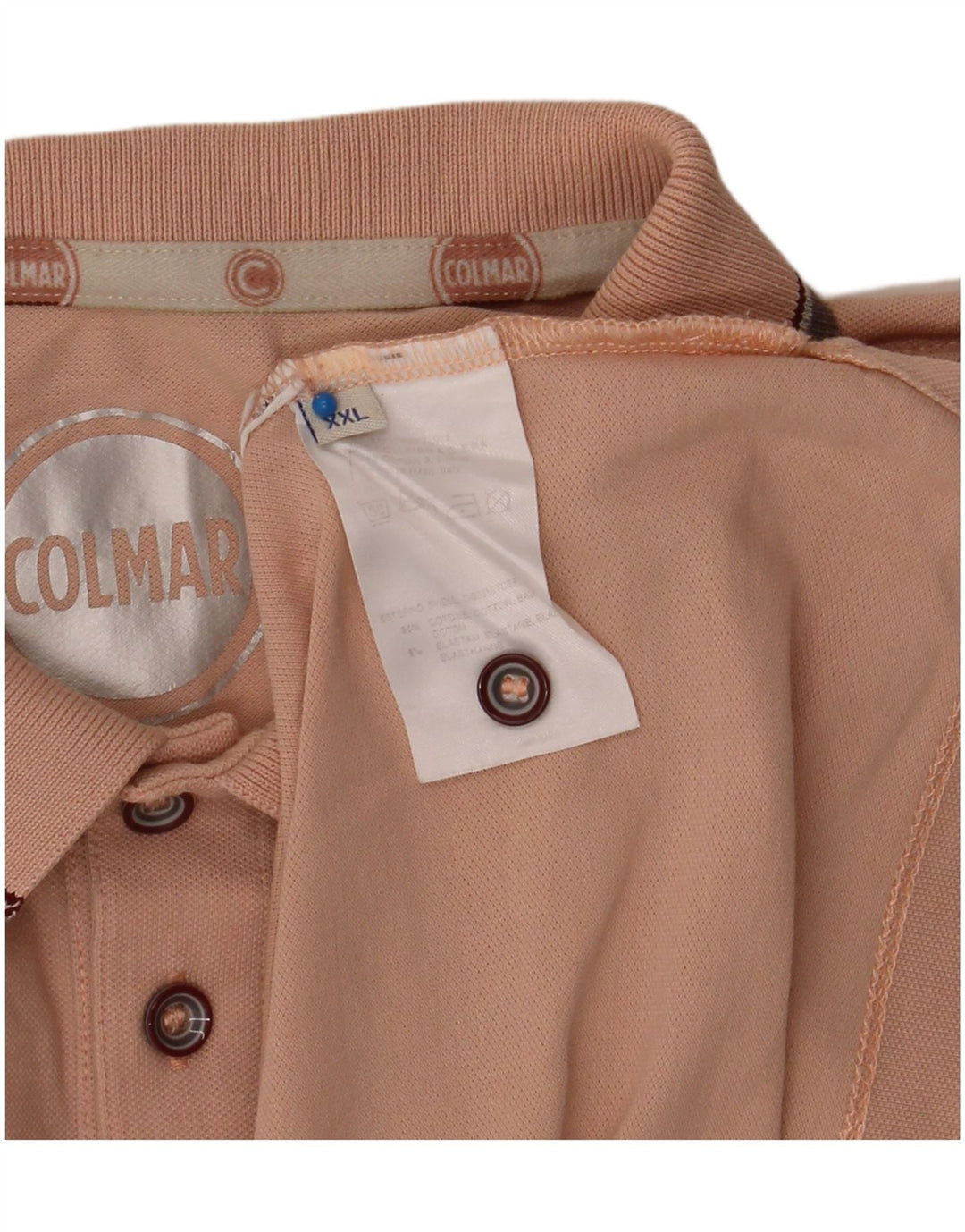 COLMAR Mens Polo Shirt 2XL Pink Cotton