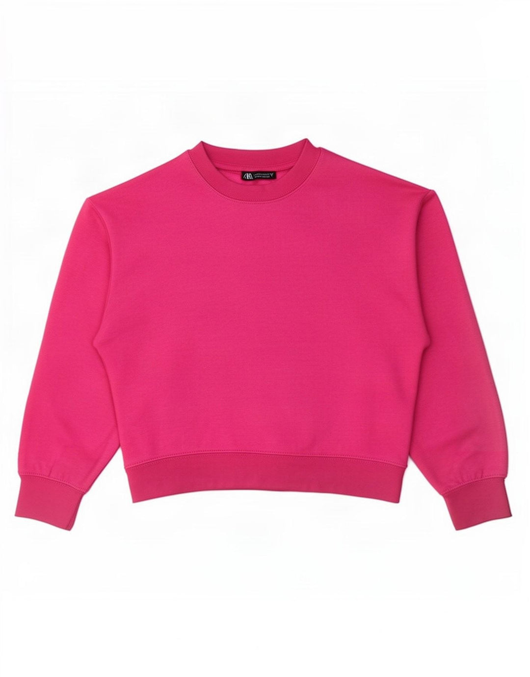 Zara Femme Sweatshirt Jumper UK 14 Polyester Rose Moyen