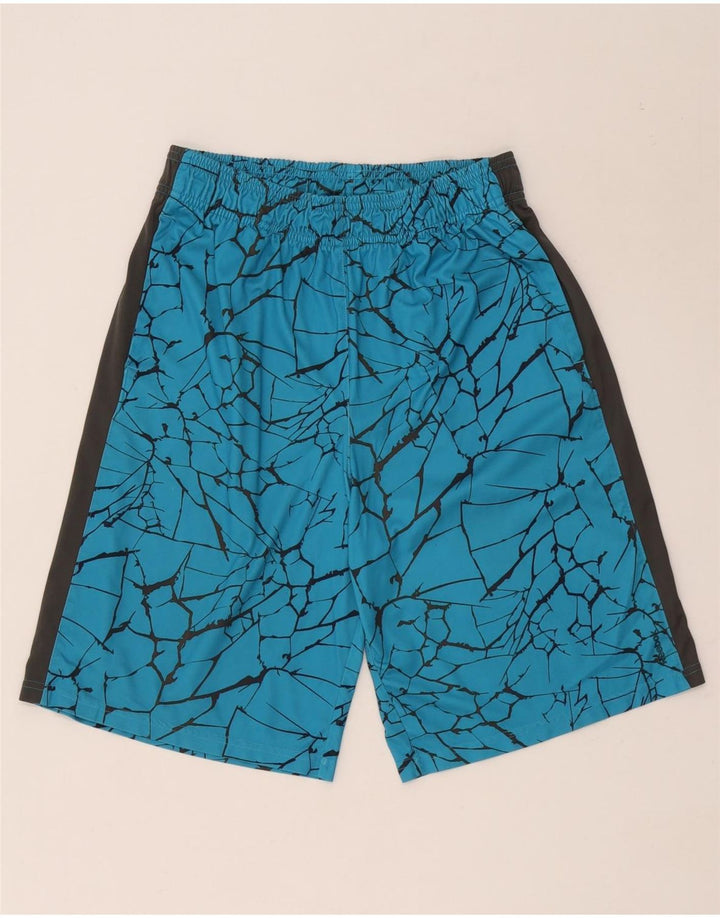 Reebok Short de Sport Abstract Pattern Homme XL Bleu Polyester