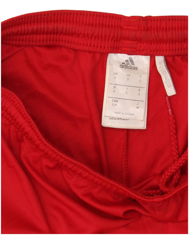 Adidas Short de sport Climalite pour homme, petit, rouge, polyester