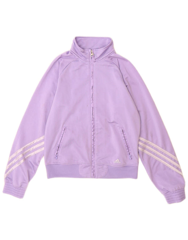 Veste de survêtement Adidas Fille 11-12 ans Violet Polyester