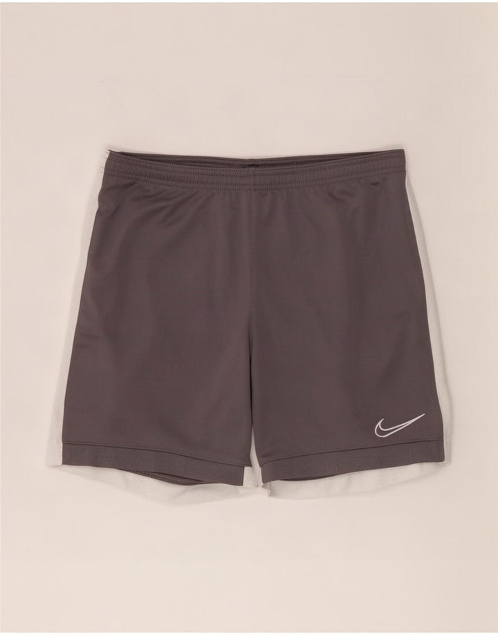Nike Short de sport Dri Fit pour homme en polyester color block gris moyen