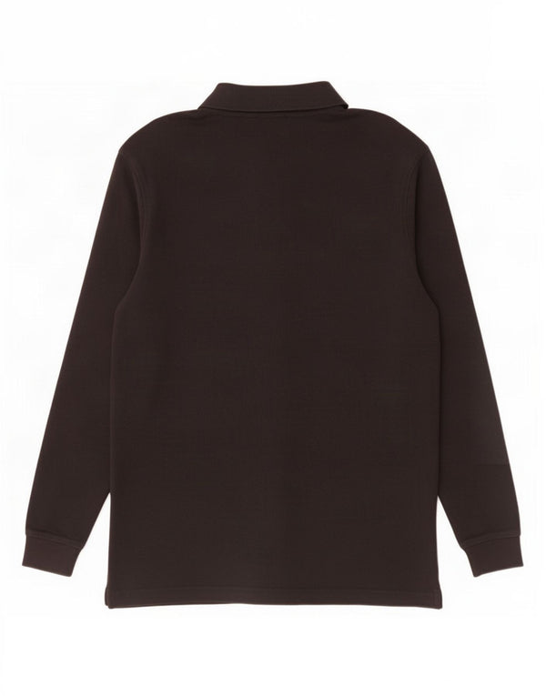 Marlboro Classics Polo à manches longues pour homme en coton noir moyen