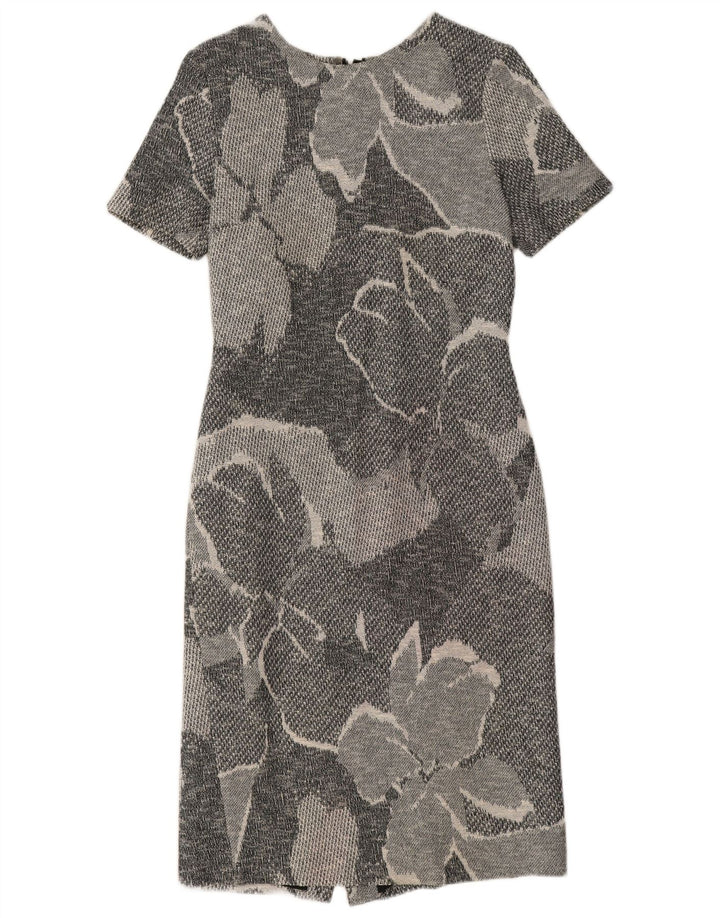 Hugo Boss Robe fourreau pour femme UK 12 Gris moyen floral