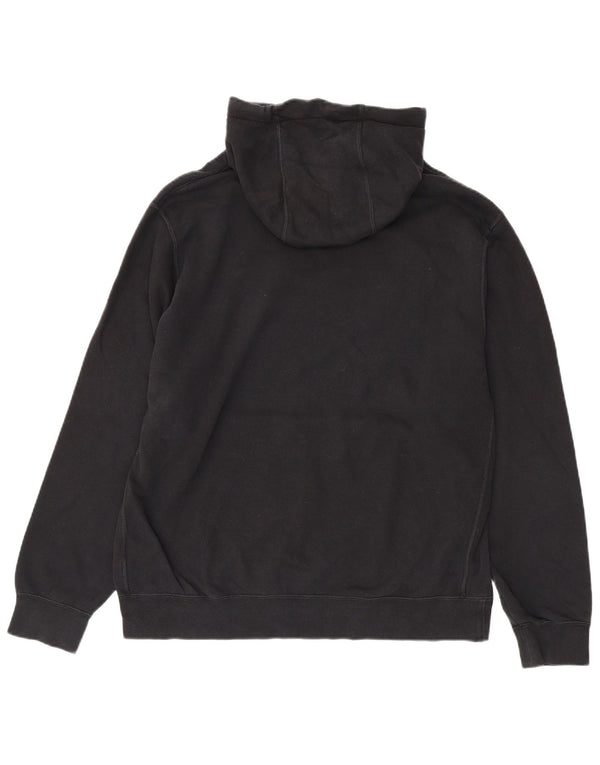 Nike Pull à capuche graphique pour homme Grand coton noir