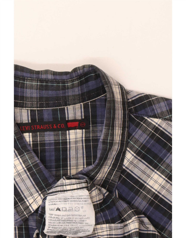 Levi's Chemise Homme Bleu Marine Moyen Carreaux Coton