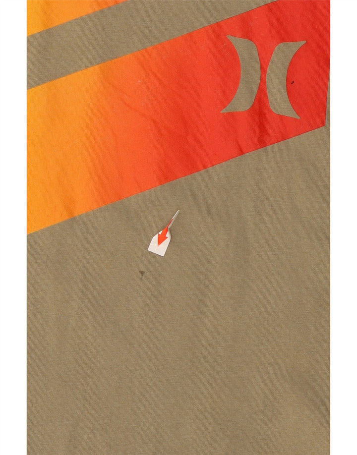 Hurley T-Shirt Graphique Homme Kaki Large