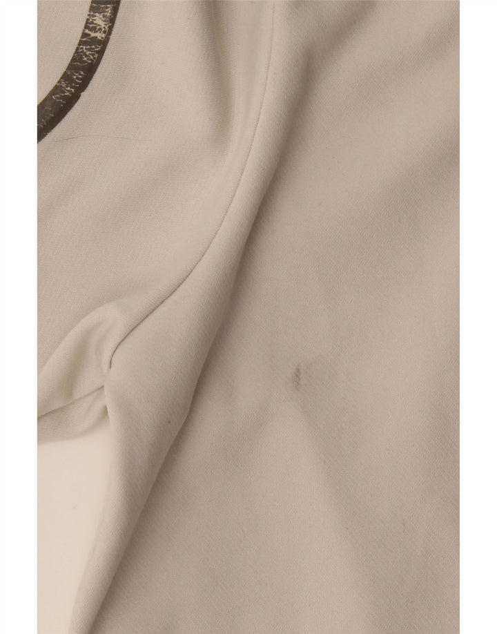 The North Face Veste de survêtement graphique pour femme UK 6 XS Blanc Polyester