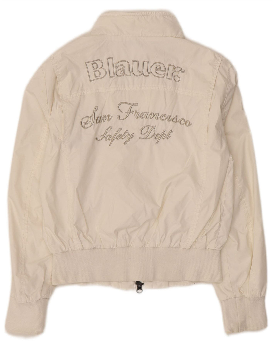 Blauer Veste Bomber Graphique Fille 9-10 Ans Nylon Blanc
